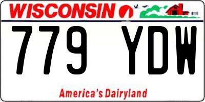 WI license plate 779YDW