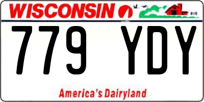 WI license plate 779YDY