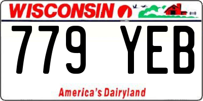 WI license plate 779YEB