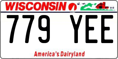 WI license plate 779YEE