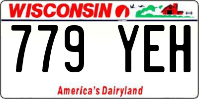 WI license plate 779YEH
