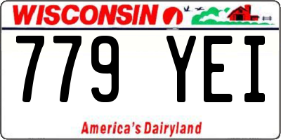 WI license plate 779YEI
