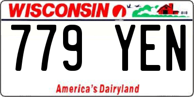 WI license plate 779YEN