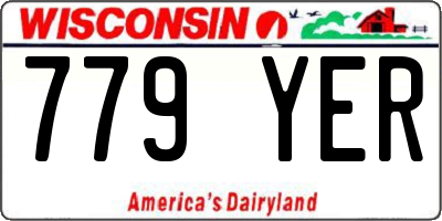 WI license plate 779YER
