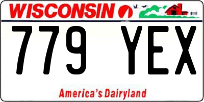 WI license plate 779YEX