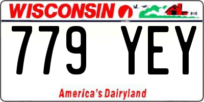 WI license plate 779YEY