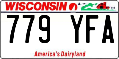 WI license plate 779YFA