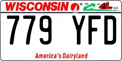WI license plate 779YFD