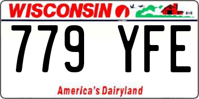 WI license plate 779YFE