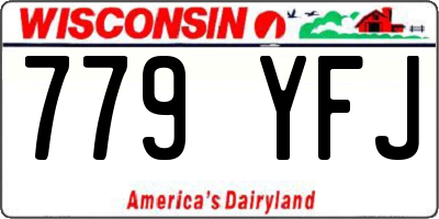 WI license plate 779YFJ