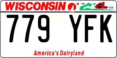 WI license plate 779YFK