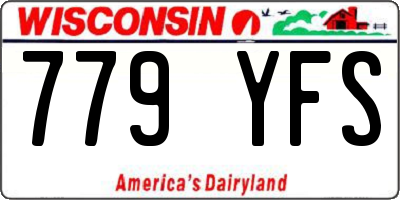 WI license plate 779YFS