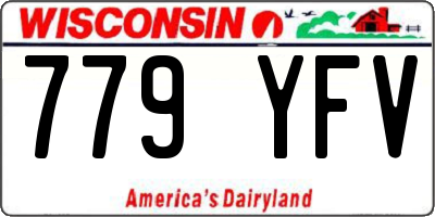 WI license plate 779YFV
