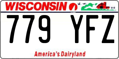 WI license plate 779YFZ