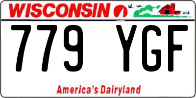WI license plate 779YGF