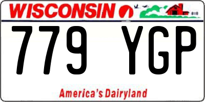 WI license plate 779YGP