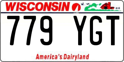 WI license plate 779YGT