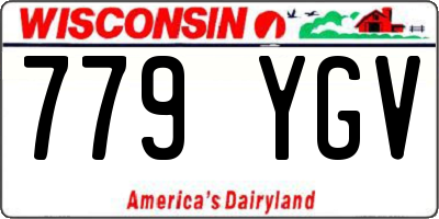 WI license plate 779YGV
