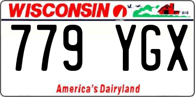 WI license plate 779YGX