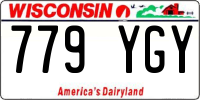 WI license plate 779YGY