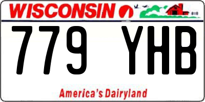 WI license plate 779YHB