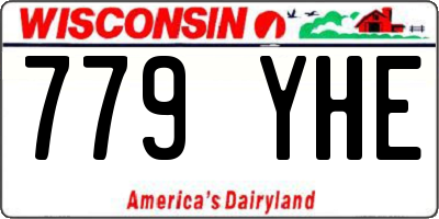 WI license plate 779YHE