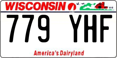 WI license plate 779YHF