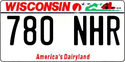 WI license plate 780NHR