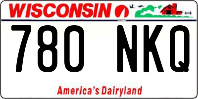 WI license plate 780NKQ