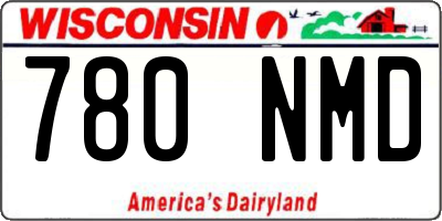 WI license plate 780NMD