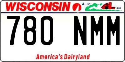 WI license plate 780NMM