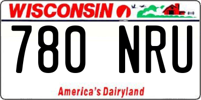 WI license plate 780NRU