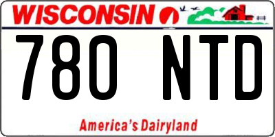 WI license plate 780NTD