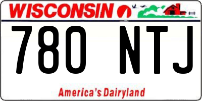 WI license plate 780NTJ