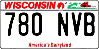 WI license plate 780NVB