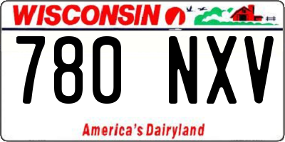 WI license plate 780NXV