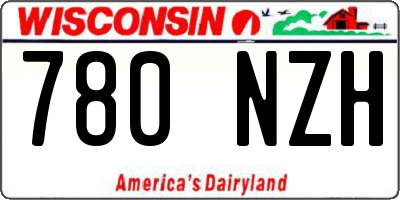 WI license plate 780NZH