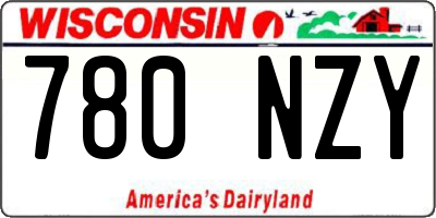 WI license plate 780NZY