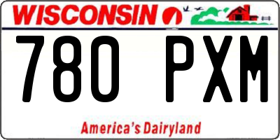 WI license plate 780PXM