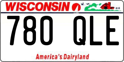 WI license plate 780QLE
