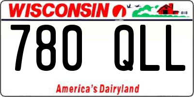 WI license plate 780QLL