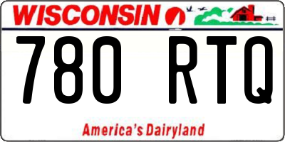 WI license plate 780RTQ