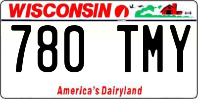 WI license plate 780TMY