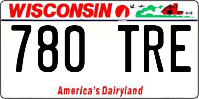 WI license plate 780TRE