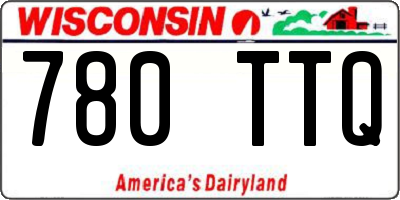 WI license plate 780TTQ