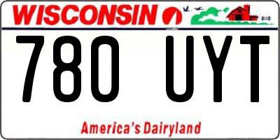 WI license plate 780UYT