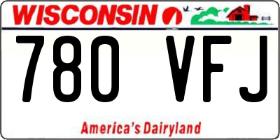 WI license plate 780VFJ