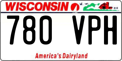 WI license plate 780VPH