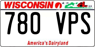 WI license plate 780VPS