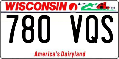 WI license plate 780VQS